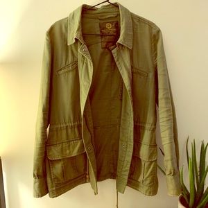 Army green utility jacket